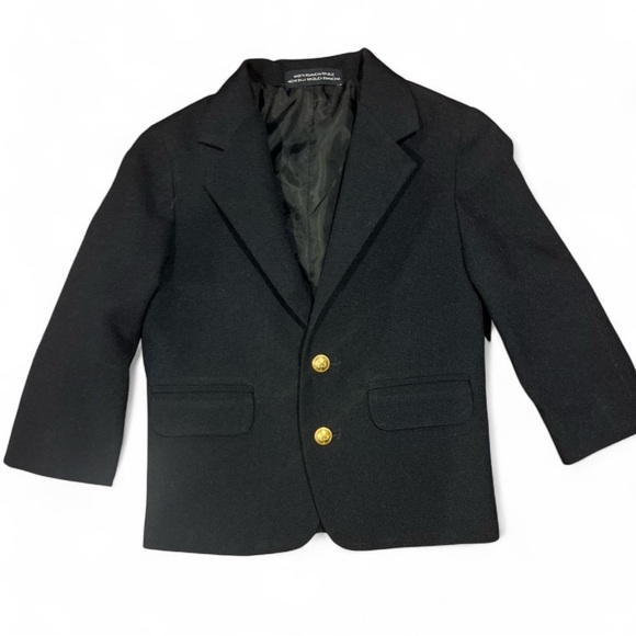 Nautica Black Kids Blazer with Gold Buttons - Picture 1 of 4